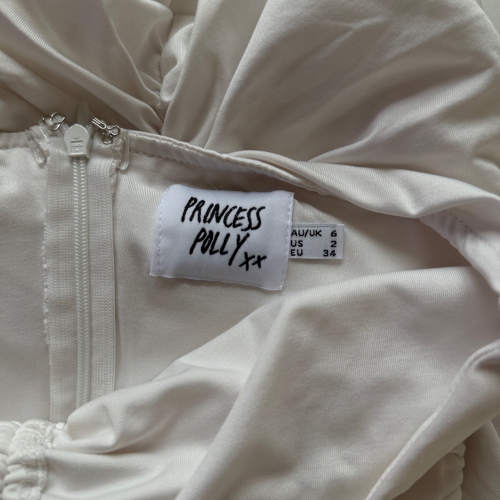 Princess Polly White Halter Bodycon Dress - Picture 6 of 6